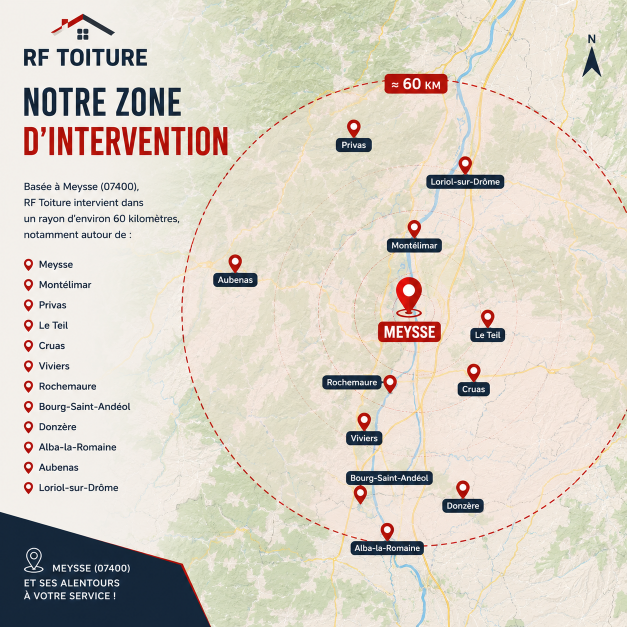 travaux de toiture Meysse